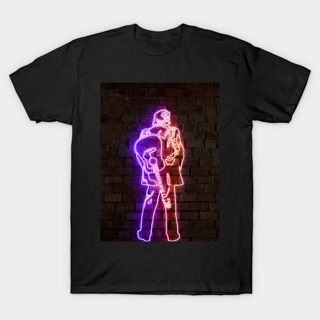 Cash neon art T-Shirt by PrintstaBee